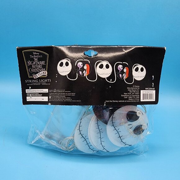 Nightmare Before Christmas 25th Anniversary Jack Skellington String Lights 2018 - Picture 4 of 9
